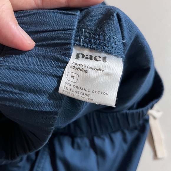 Pact Organic Cotton Casual Pants - Women's Size M - Blue - Picture 4 of 11